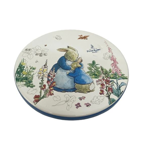 Beatrix Potter Momma & Peter Rabbit Easter Dessert Pedestal Cake Stand 7" NEW - Picture 2 of 6